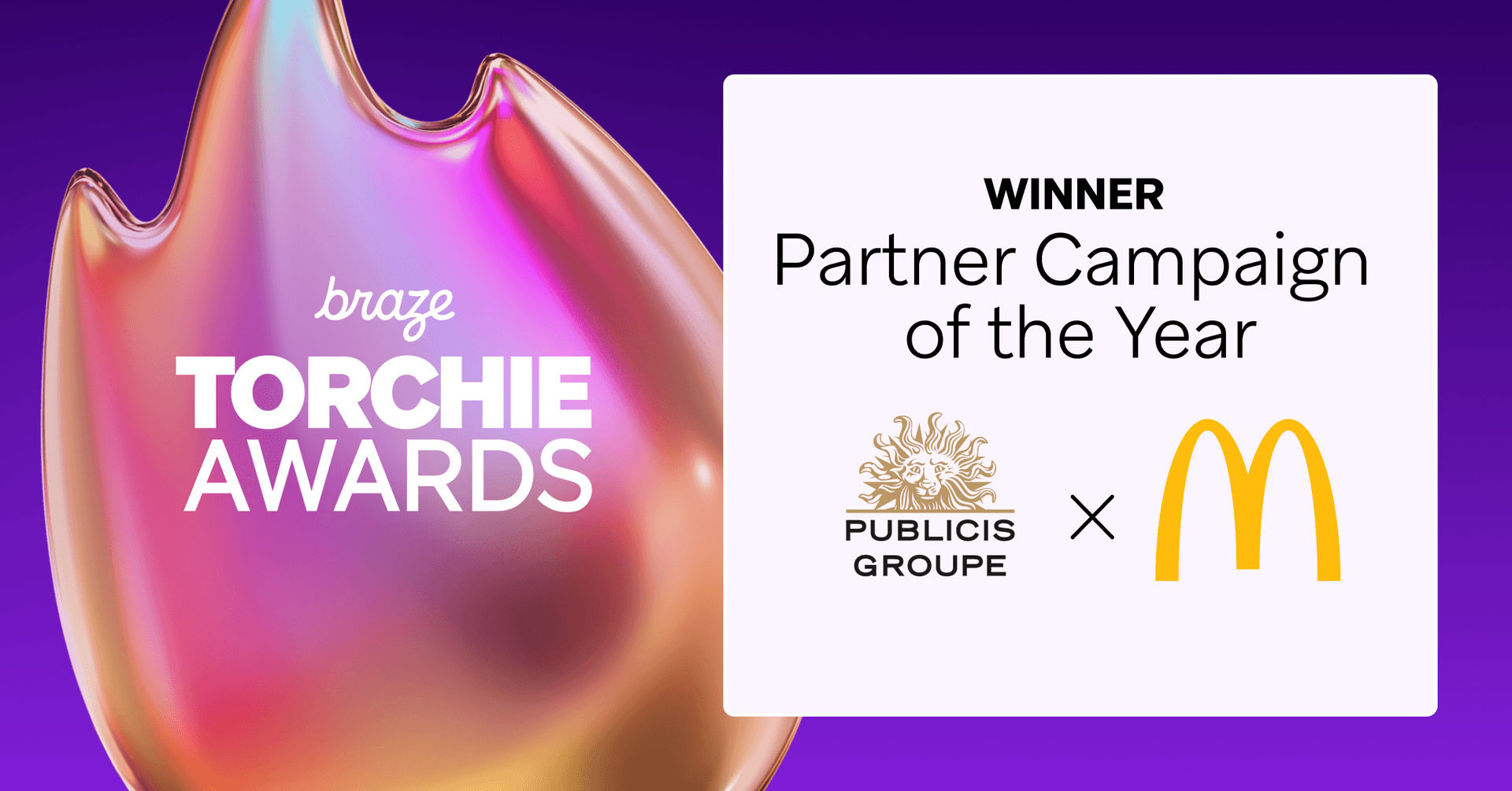 a poster for the braze torchie awards