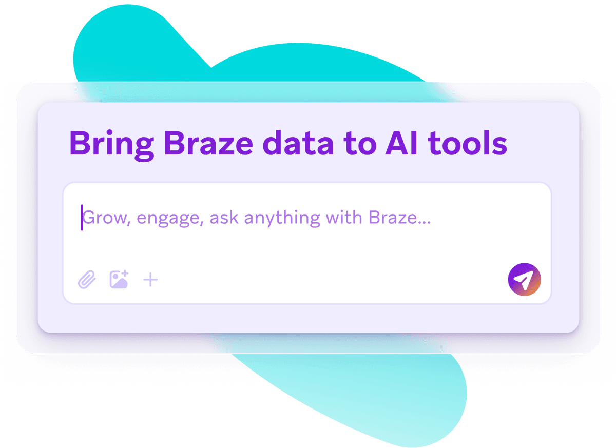 a purple box that says bring braze data to al tools
