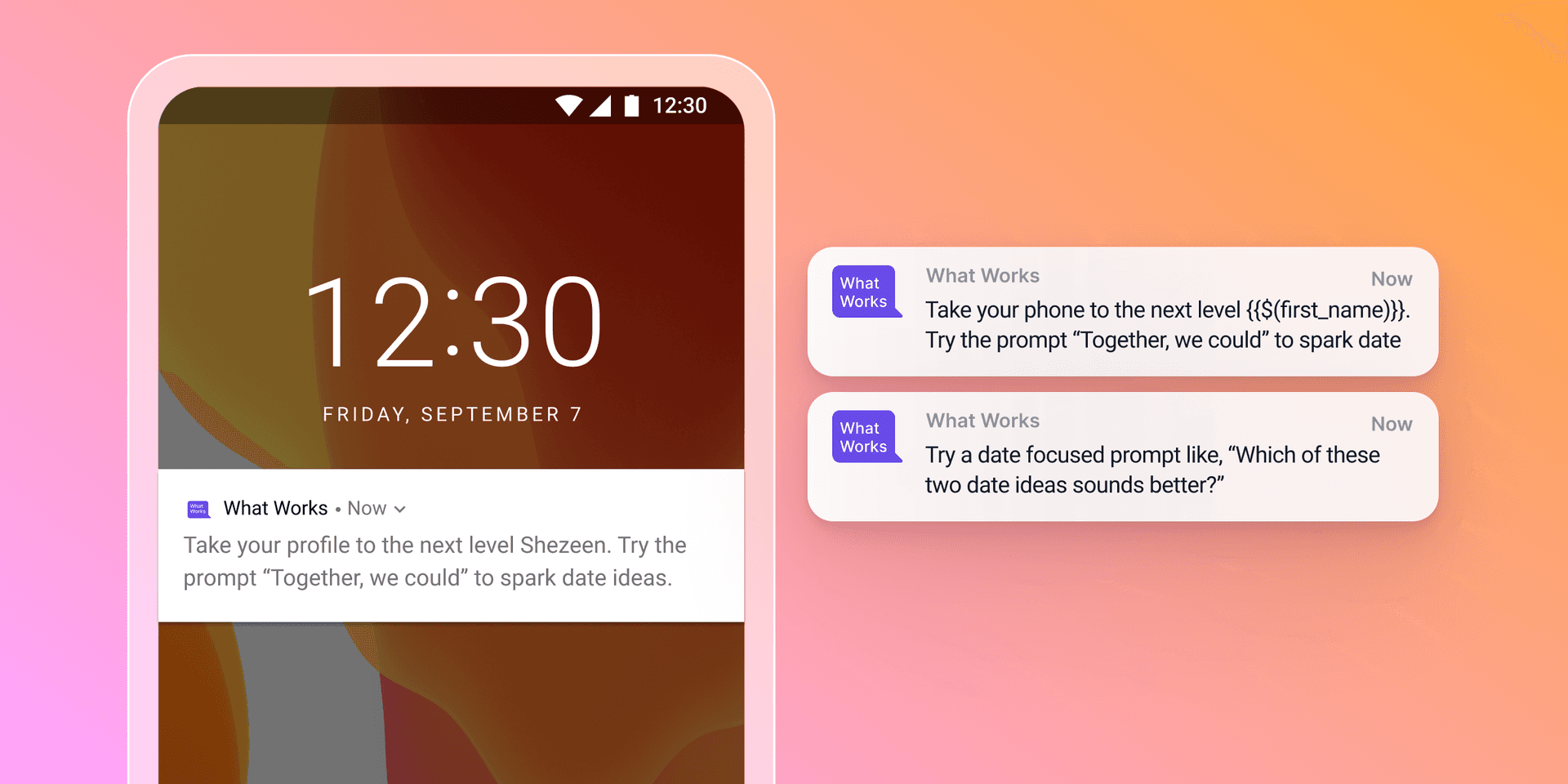a phone with the time 12:30 on it