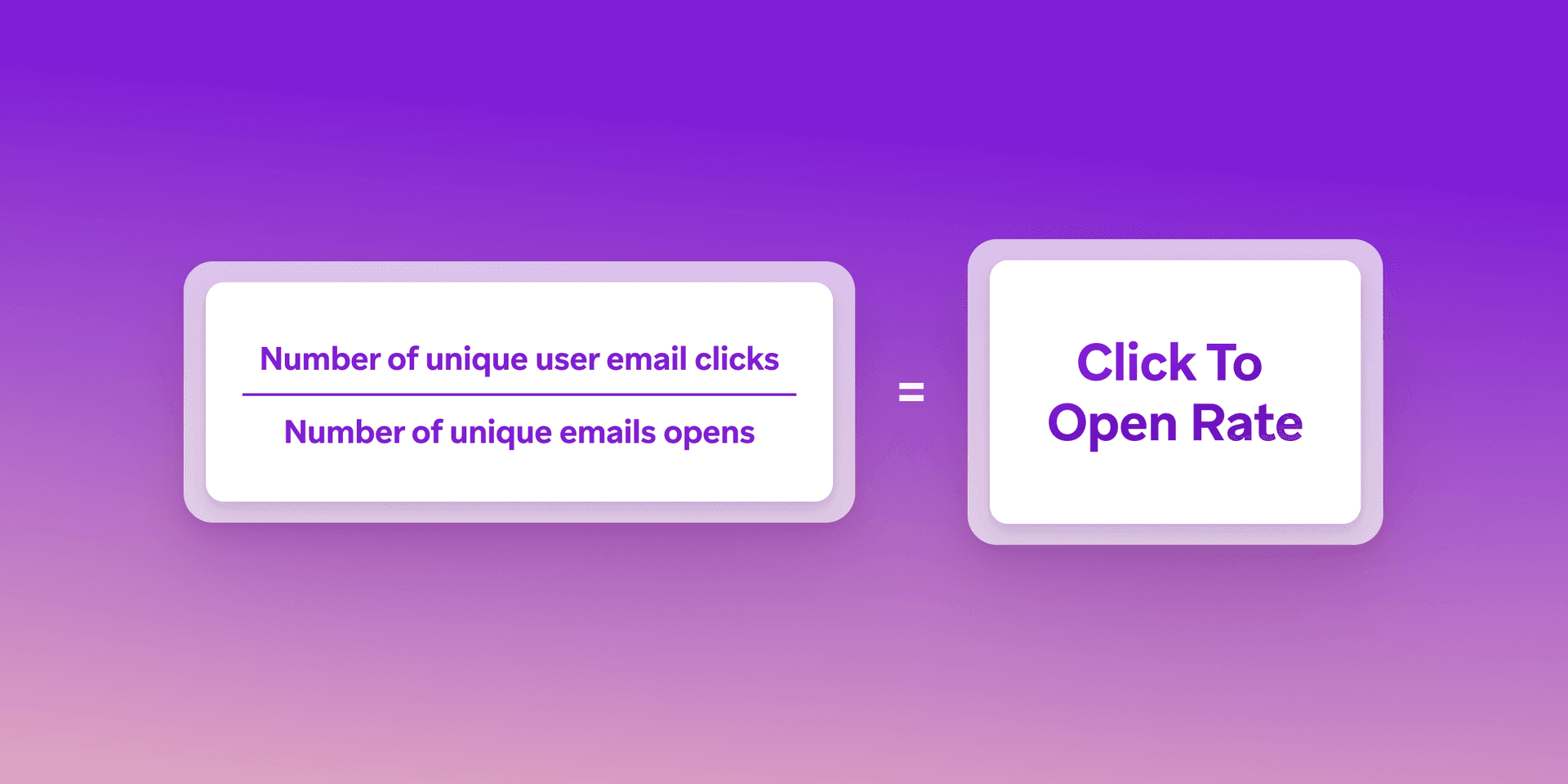 the number of unique user email clicks is equal to the number of unique emails opens .