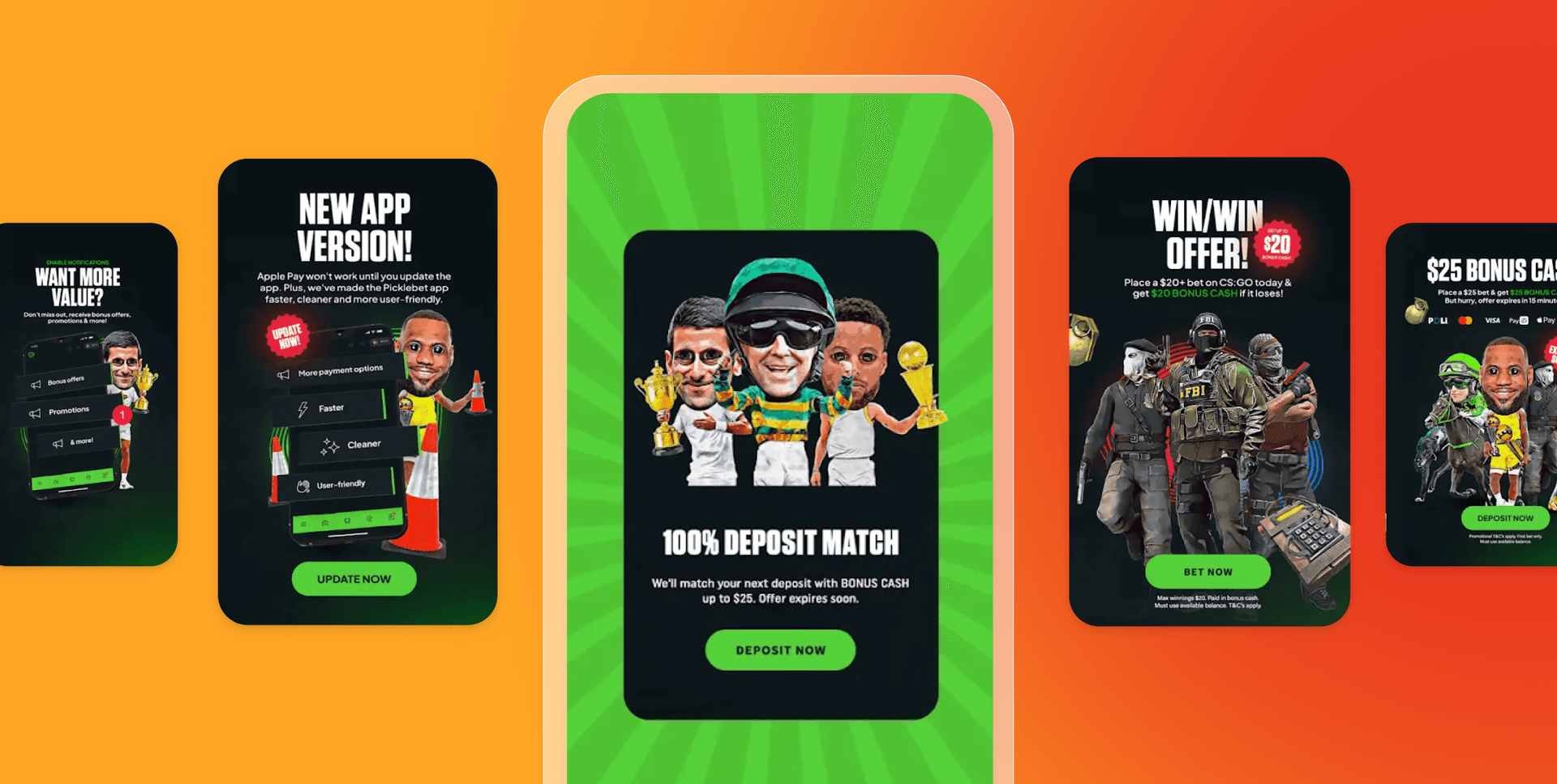 a phone with a new app version on it